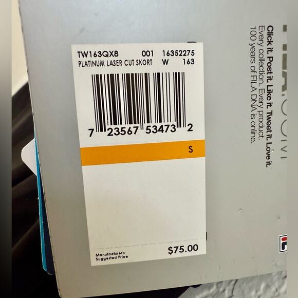 NWT Fila Tennis/Pickleball Platinum Laster Cut Black Skort – Small - Picture 7 of 8